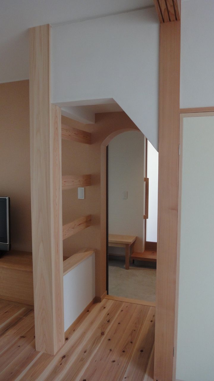 土間でつながる家